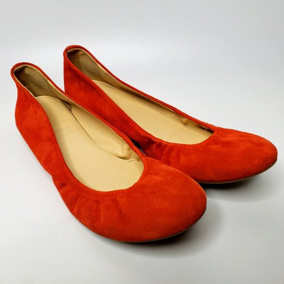 J. Crew Shoes - J Crew Cece Suede Leather Ballet Flats 8